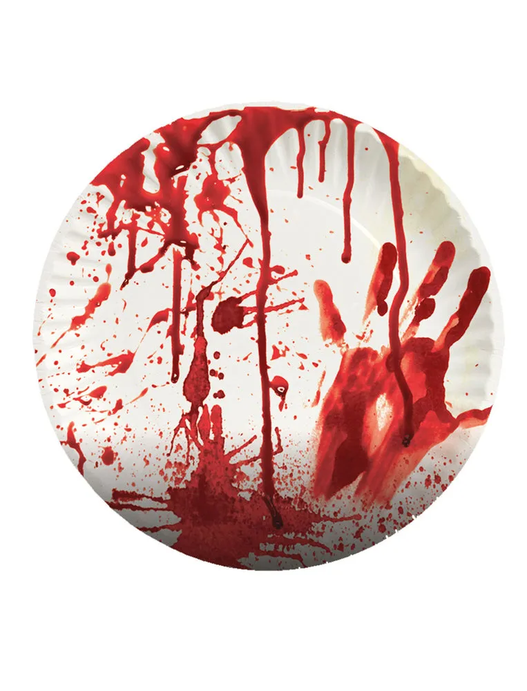 das-kost-mland-pappteller-halloween-blutig-22-8cm-8-st-ck image 1