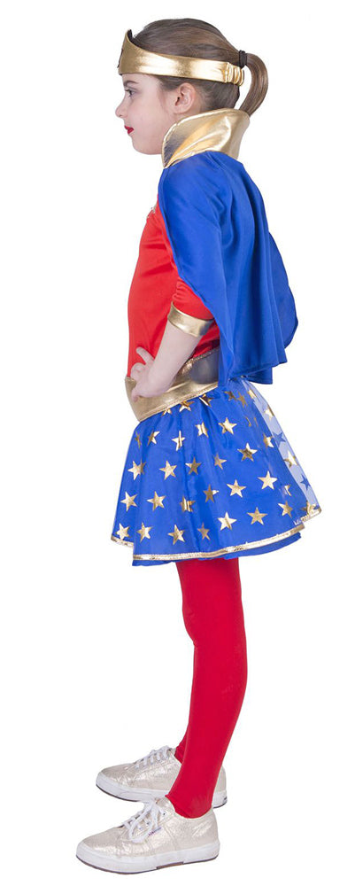 das-kost-mland-m-dchen-super-girl-kost-m-gr-e-140-mit-umhang image 3
