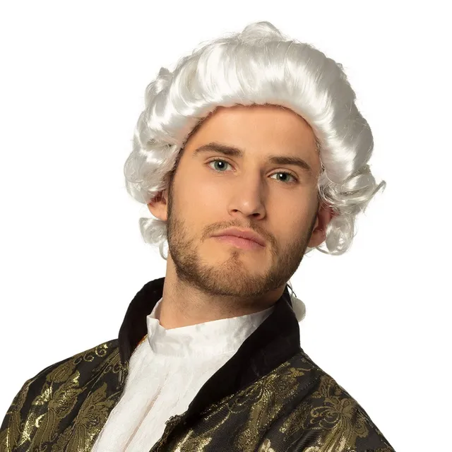 das-kost-mland-per-cke-barock-herren-wei-mit-zopf image 1