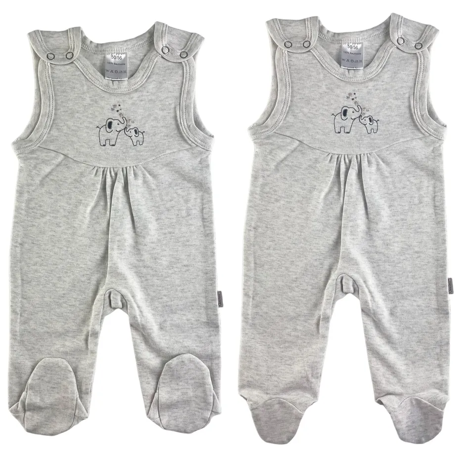 clinotest-nachwuchs-baby-strampler-2er-set-interlock-grau image 1