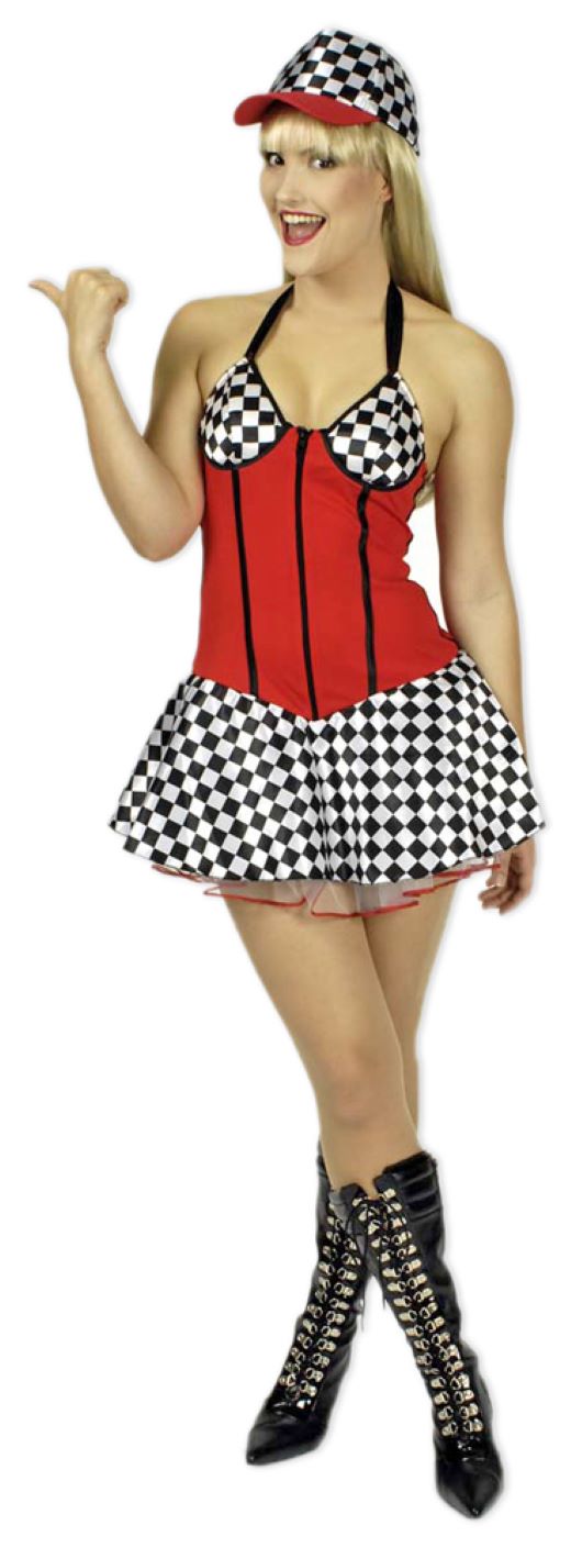 das-kost-mland-speedgirl-kost-m-damen-rot-schwarz-mit-kappe image 1