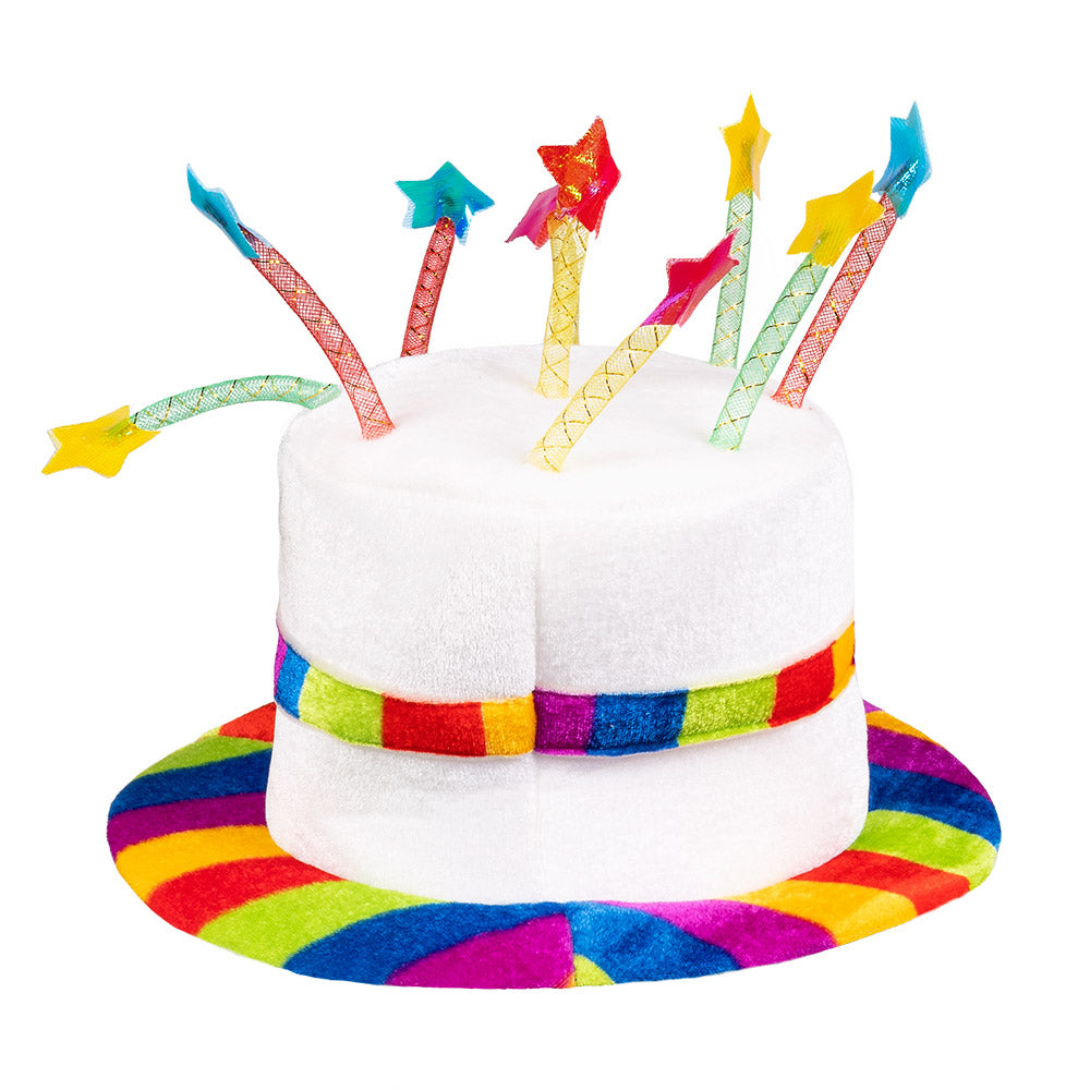 hut-rainbow-cake-happy-birthday-torten-hut-mehrfarbig image 4