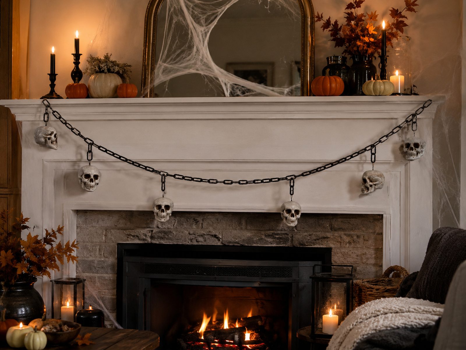 xl-totenkopf-girlande-177cm-halloween-deko-6-sch-del image 2