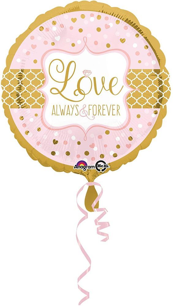 das-kost-mland-dekorationen-love-always-forever-folienballon-rosa-gold-43cm image 2