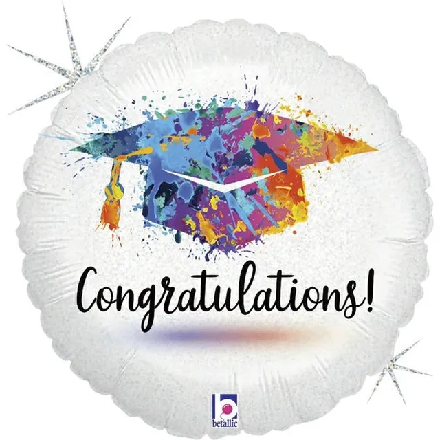 das-kost-mland-painterly-grad-congrats-folienballon-45cm-18-zoll image 1