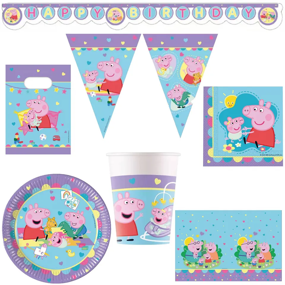 das-kost-mland-dekorationen-peppa-pig-partydeko-servietten-20er image 1