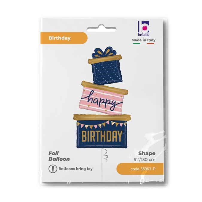 das-kost-mland-shape-folienballon-navy-birthday-gift-trio-130cm image 2