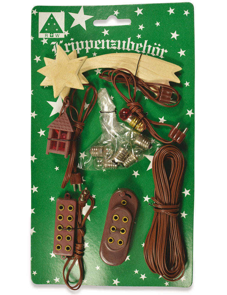 riffelmacher-dekorationen-beleuchtungsset-krippe-7-tlg-4-5v-braun image 1