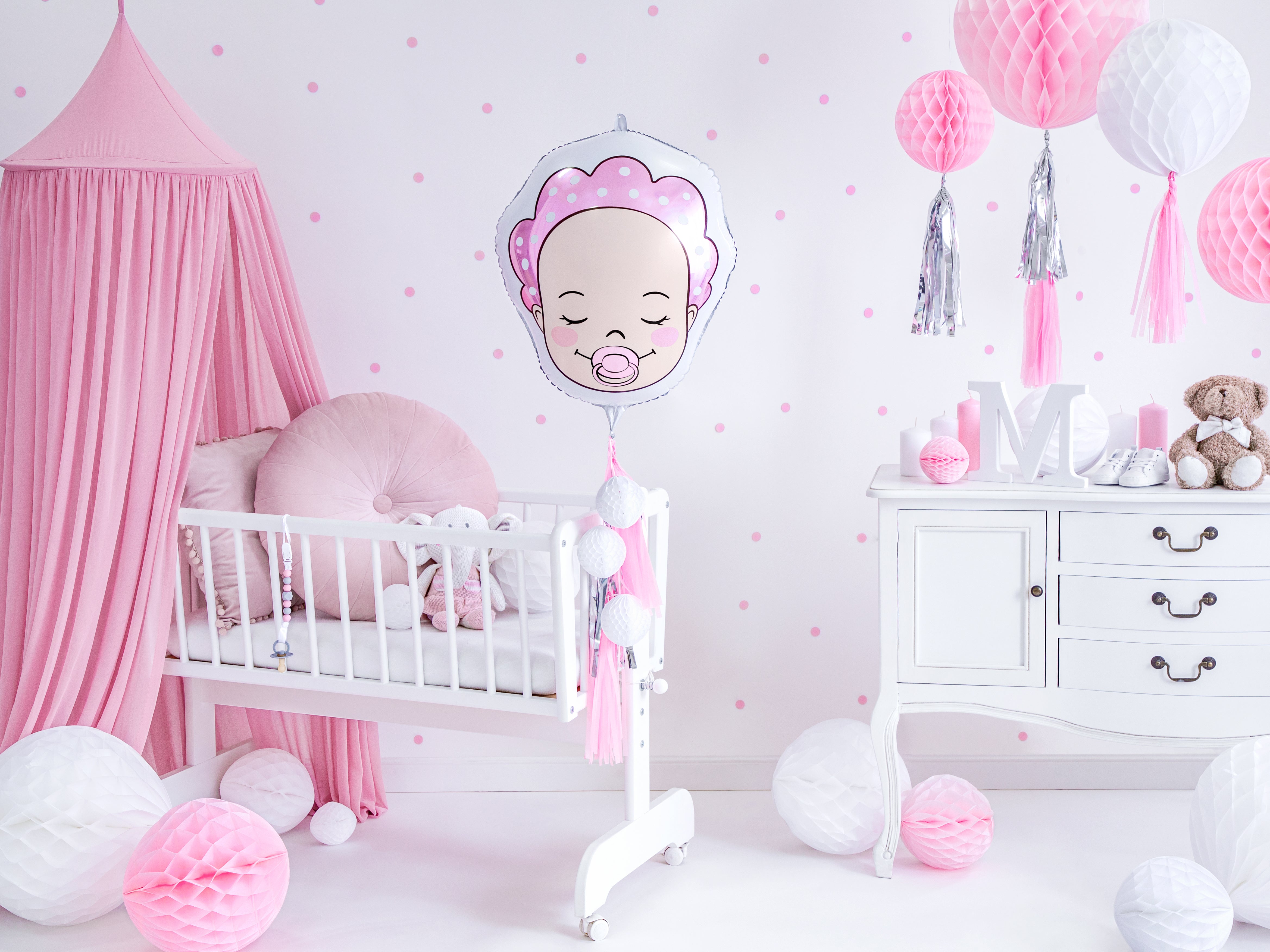 das-kost-mland-dekorationen-folienballon-baby-girl-45cm-rosa-18 image 3