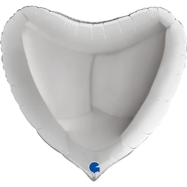 das-kost-mland-uni-herz-folienballon-silber-91-cm-herzballon image 1