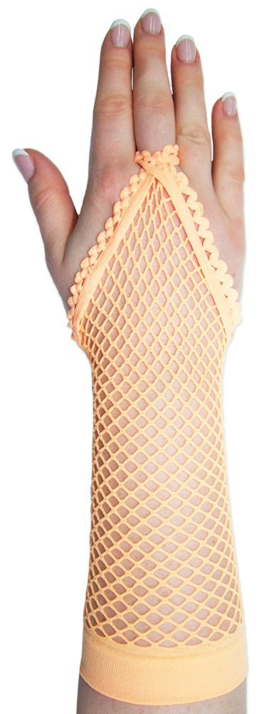 das-kost-mland-accessoires-netzhandschuhe-lang-lachs image 1