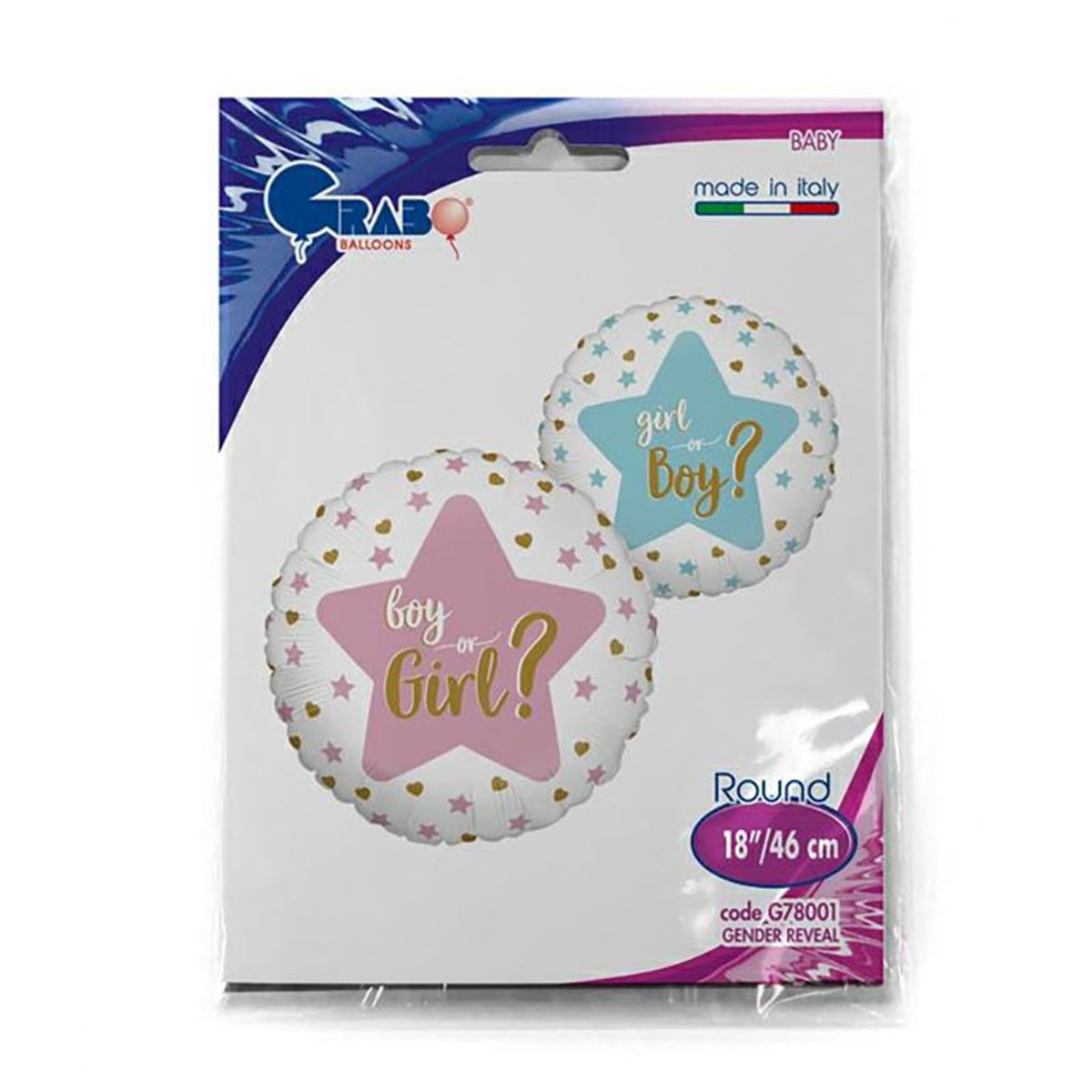 das-kost-mland-boy-or-girl-folienballon-46cm-gender-reveal image 2