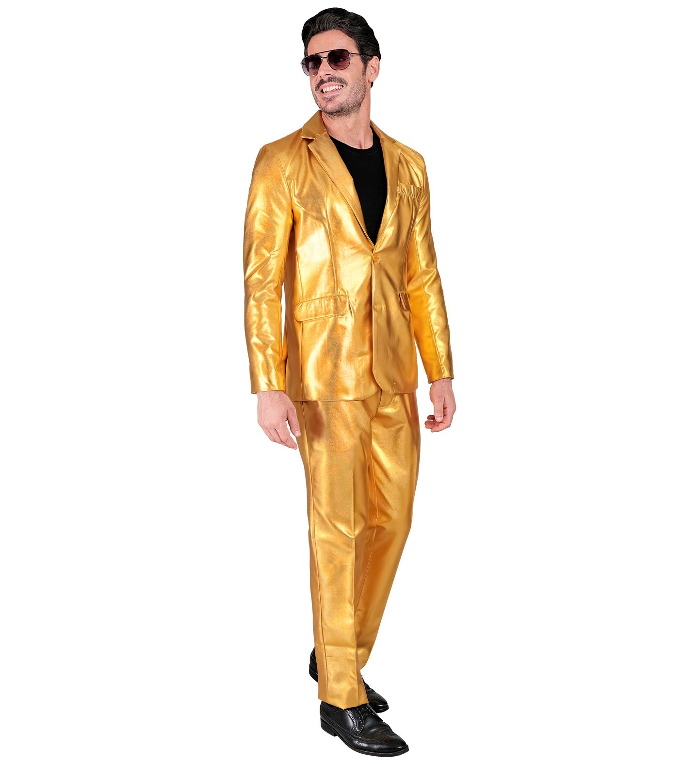 das-kost-mland-herren-mr-gold-designer-anzug-2-tlg-gold-m image 3