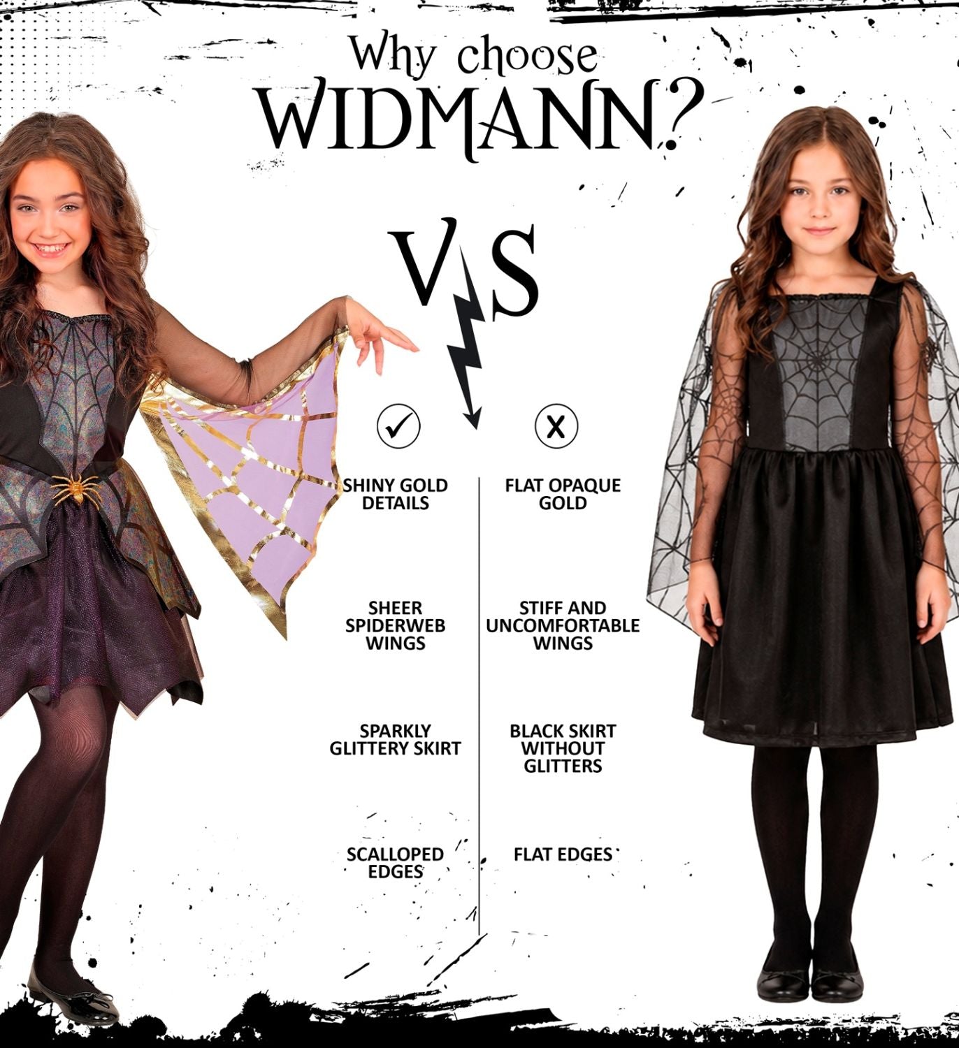 das-kost-mland-spinnenm-dchen-kost-m-kinder-kleid-schwarz image 5