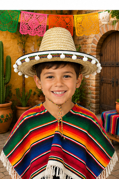 das-kost-mland-sombrero-kinder-natur-25cm-mit-troddeln image 5