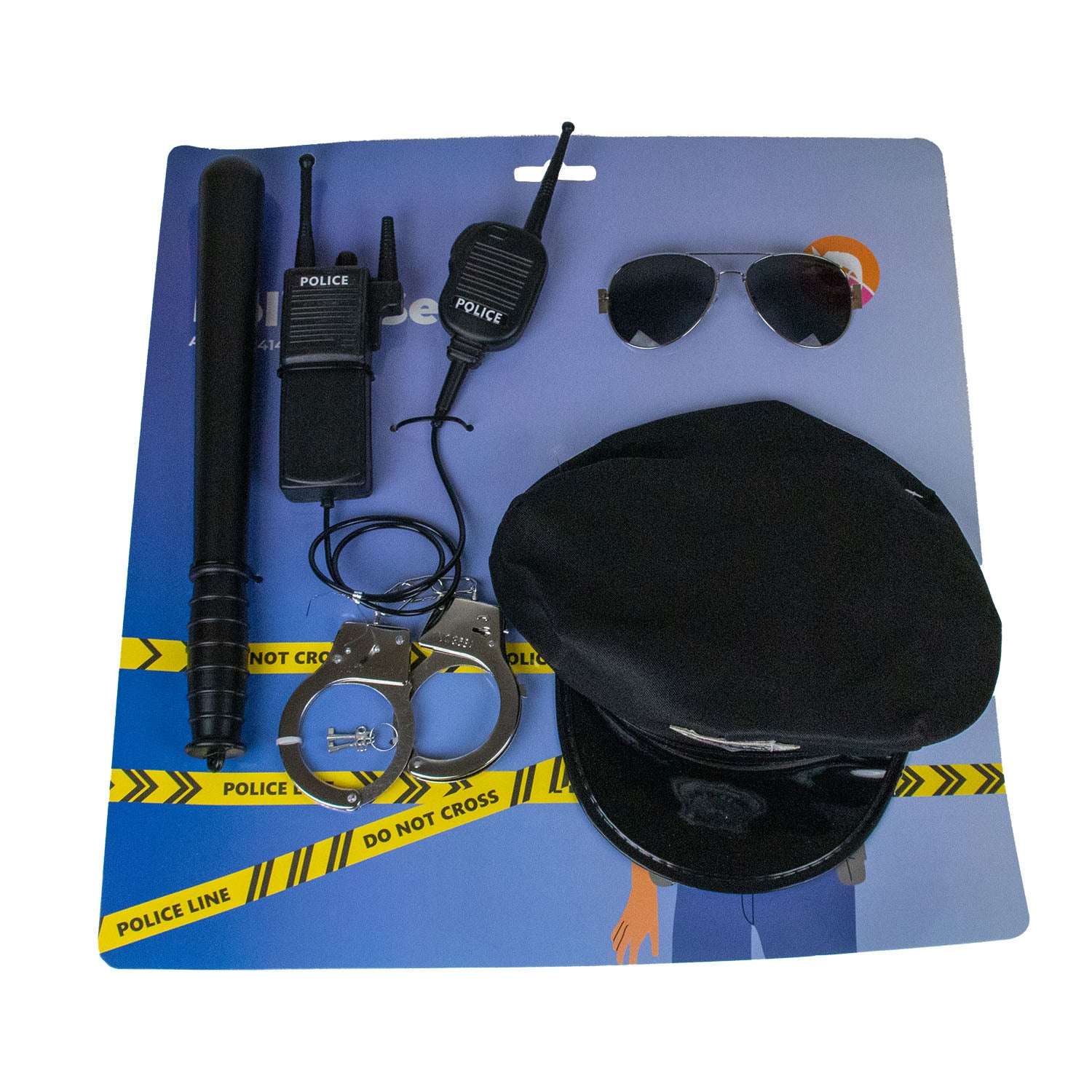 das-kost-mland-polizist-kost-m-set-5-tlg-herren-mit-zubeh-r image 2
