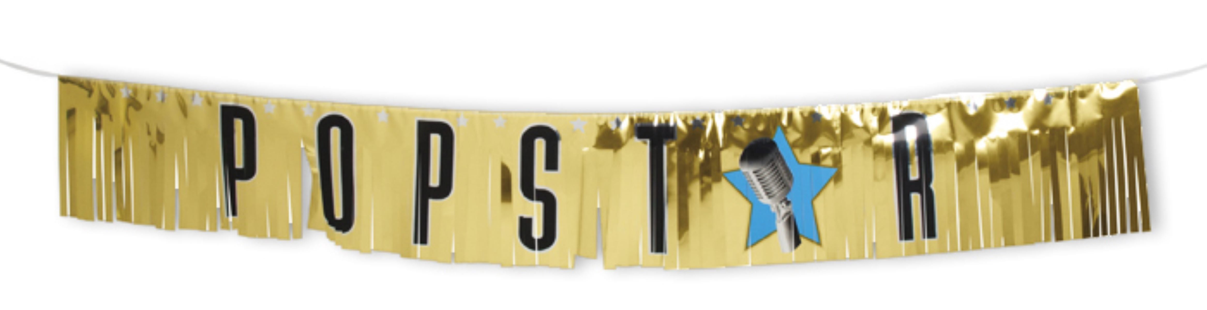 das-kost-mland-popstar-fransen-banner-21x150-cm-gold image 1