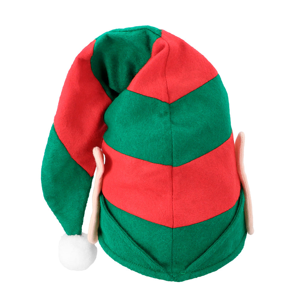 das-kost-mland-accessoires-elf-weihnachtsm-tze-mit-ohren-rot-gr-n image 5