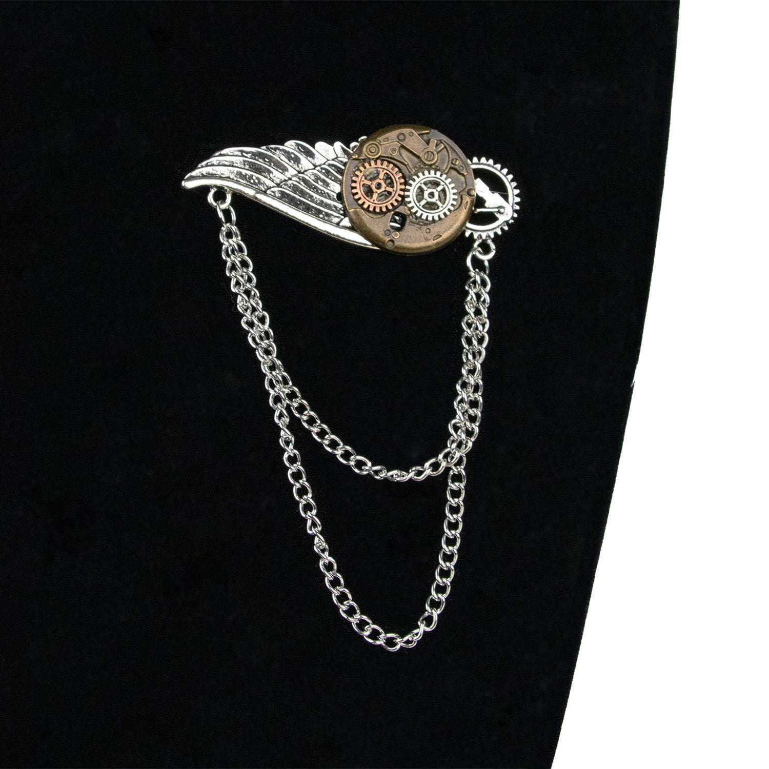 das-kost-mland-accessoires-fl-gel-brosche-steampunk-414014-bronze image 8