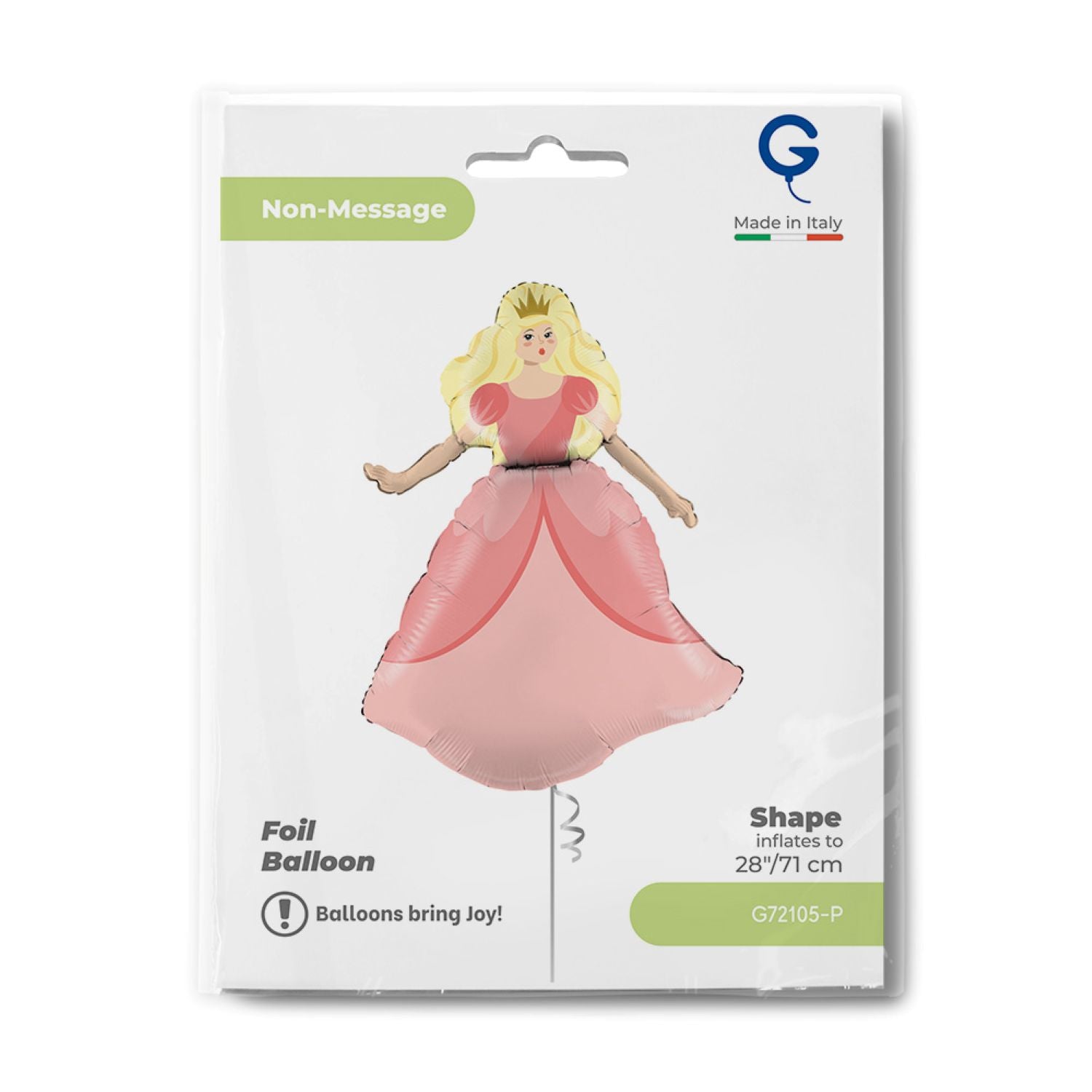 das-kost-mland-folienballon-shape-prinzessin-71-cm-deko image 2