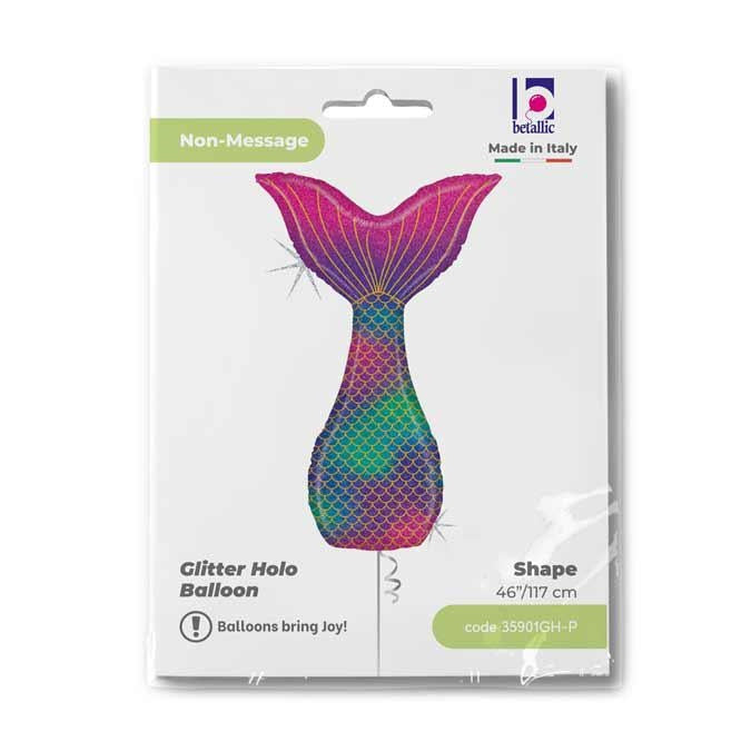 das-kost-mland-glitter-mermaid-tail-folienballon-117-cm-holo image 2