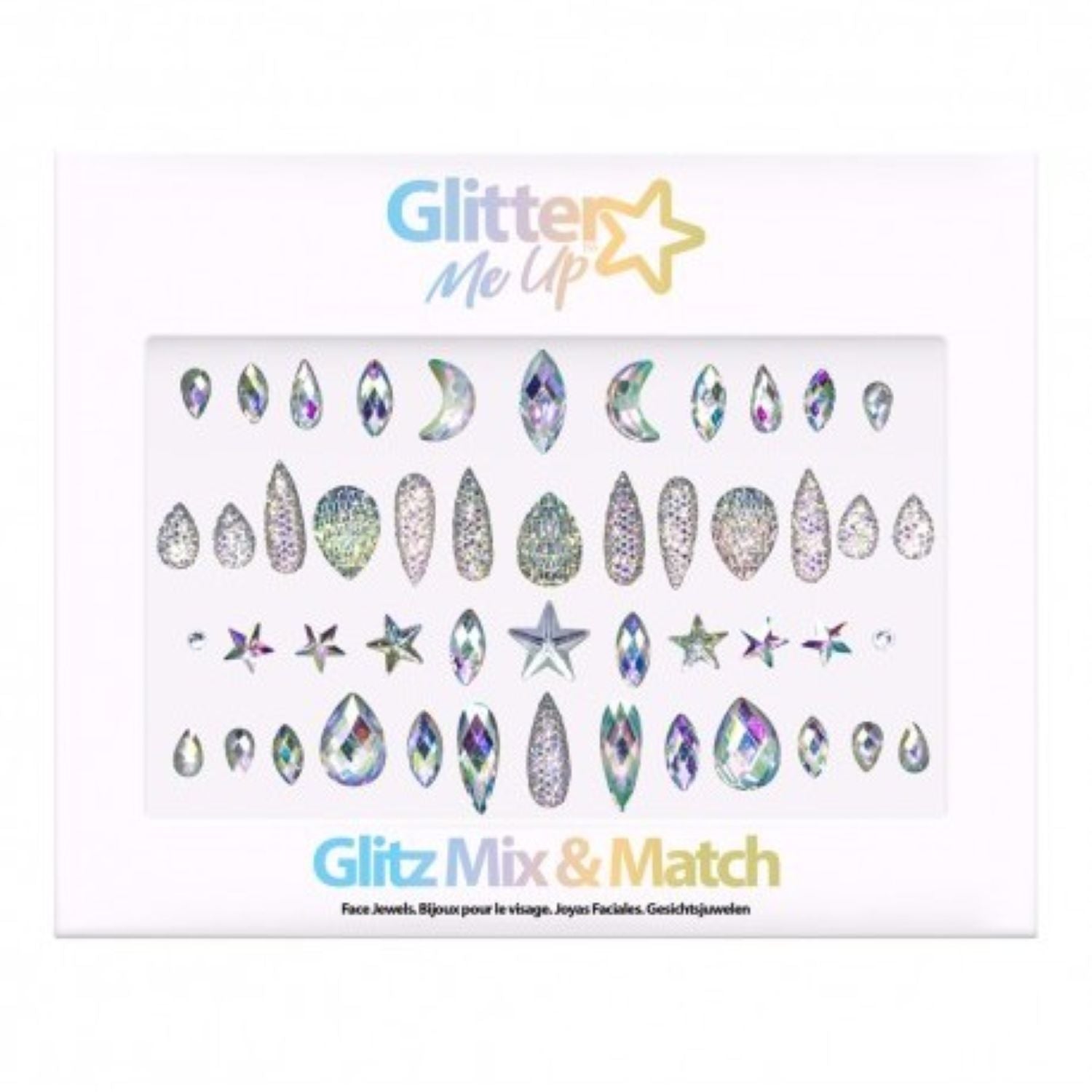 das-kost-mland-glitz-mix-match-face-jewels-glitzersteine-selbstklebend image 1