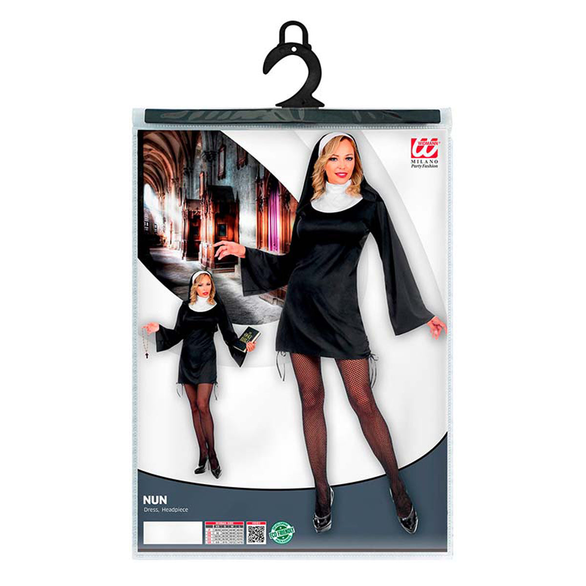das-kost-mland-nonnen-kost-m-damen-kleid-haube-schwarz-gr-l image 5