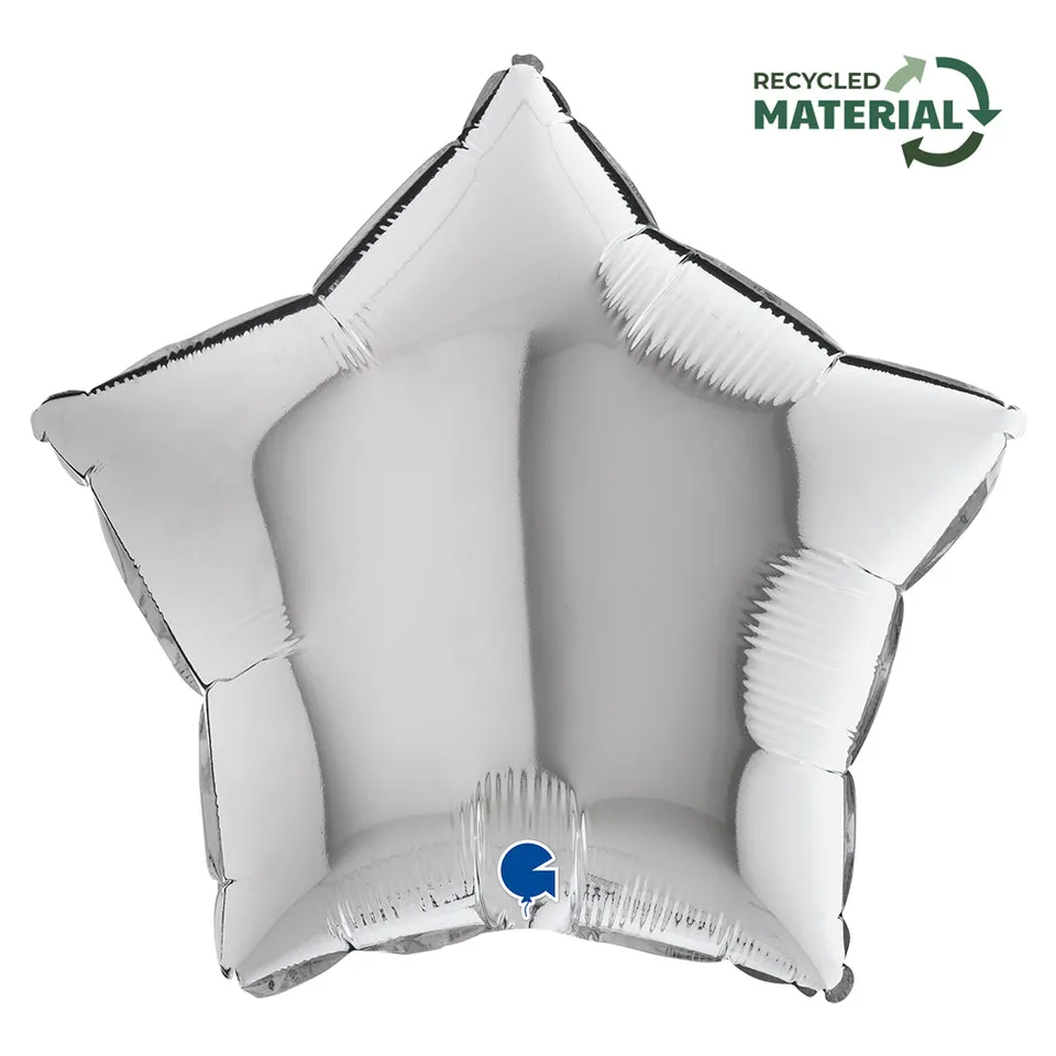 das-kost-mland-stern-folienballon-silber-46cm-uni image 1