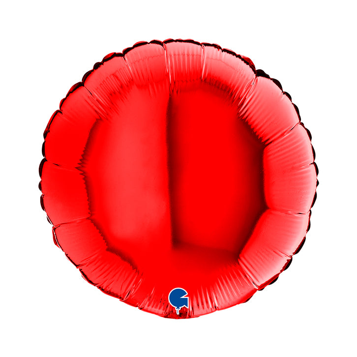 das-kost-mland-uni-folienballon-18-46cm-rot-rund image 1