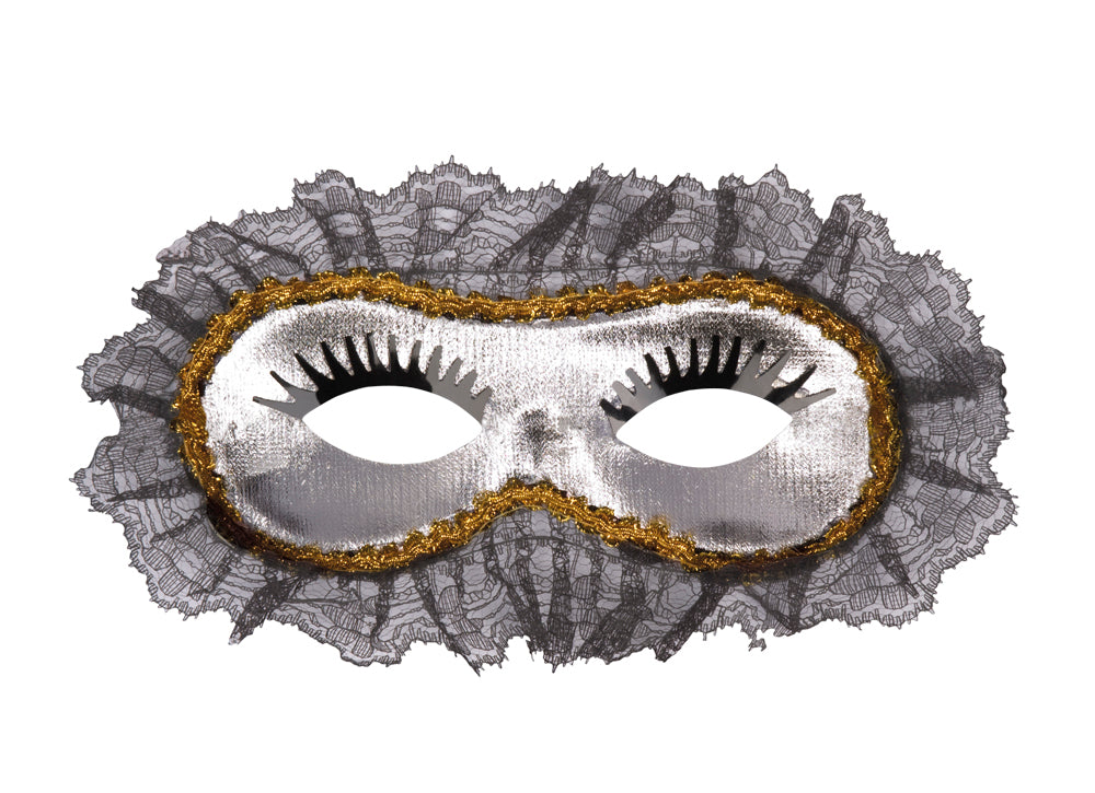 das-kost-mland-venezia-augenmaske-silber-spitze-halbmaske image 1