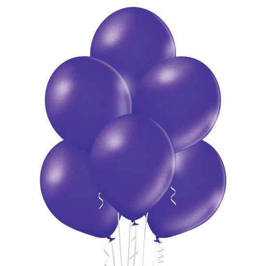 belbal-luftballons-uni-metallic-25-stk-30cm-lila-party-deko image 2