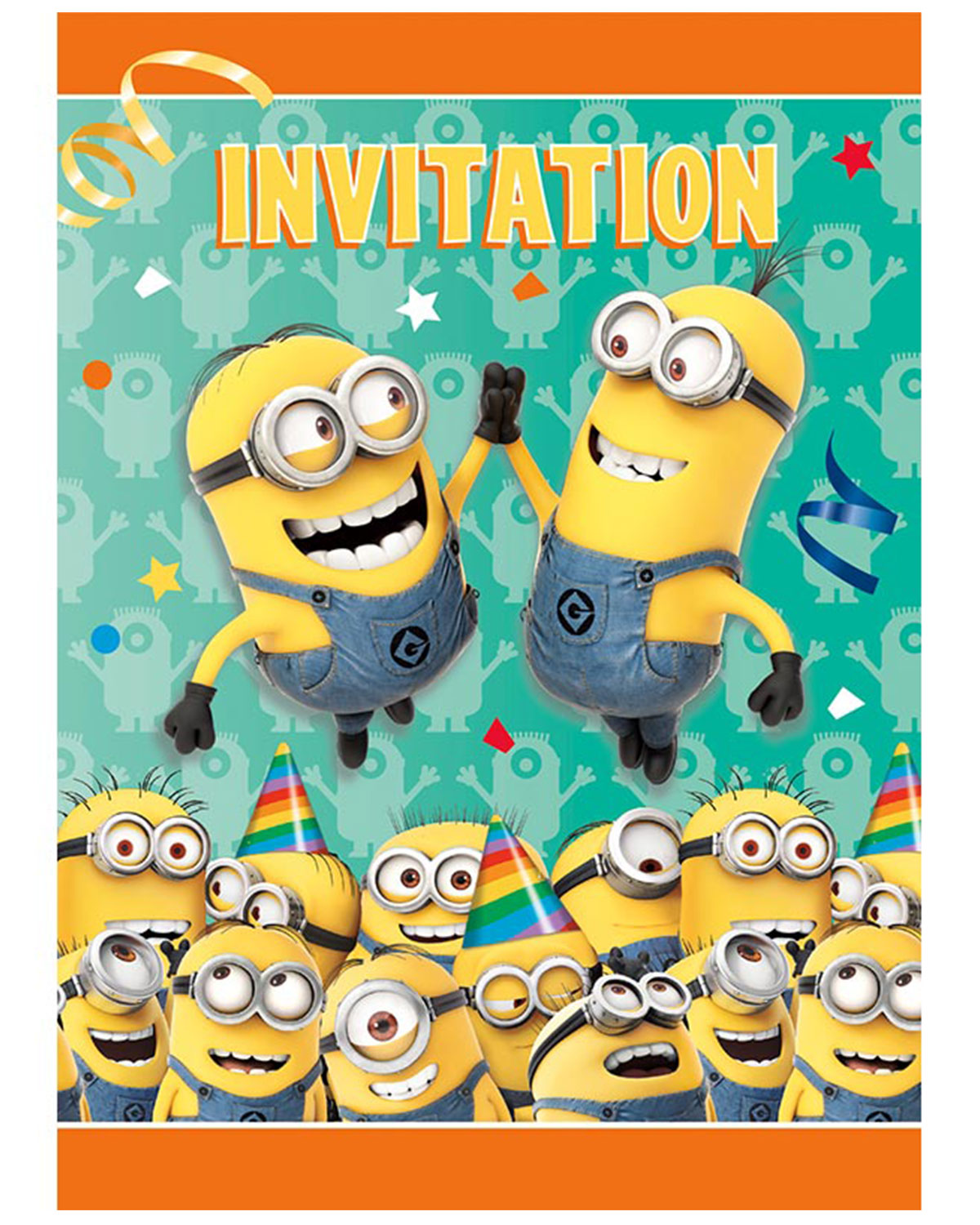 minions-einladungskarten-8-st-ck-13x9cm-kindergeburtstag image 2