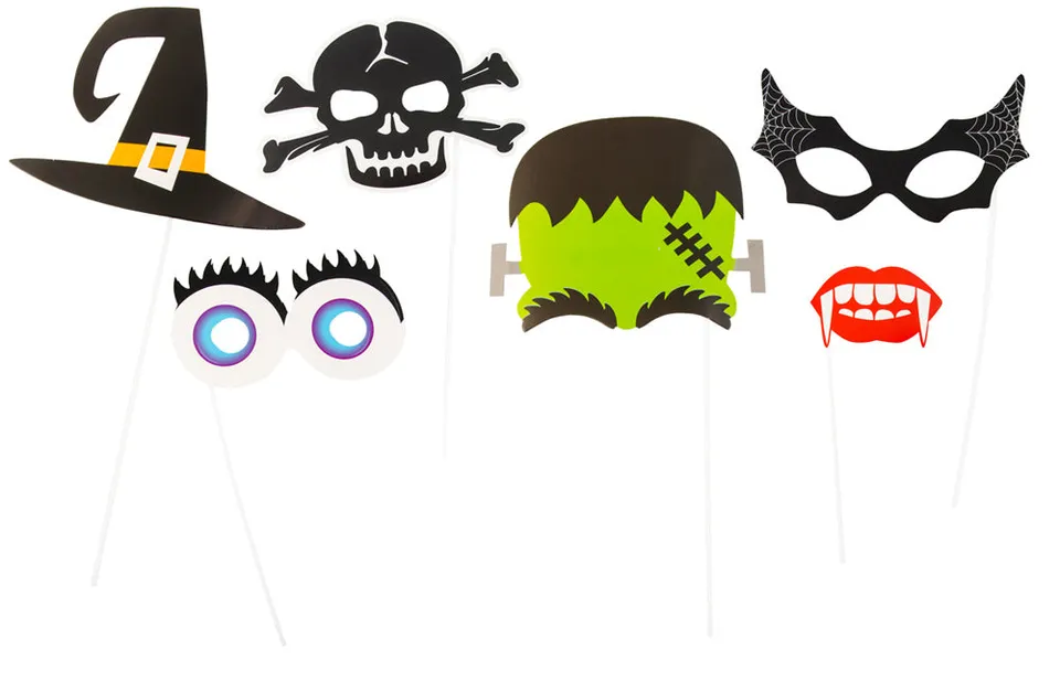 das-kost-mland-halloween-foto-sticks-6-tlg-fotorequisiten-set image 1