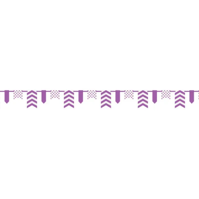 das-kost-mland-dots-stripes-banner-chevron-lila-deko image 1