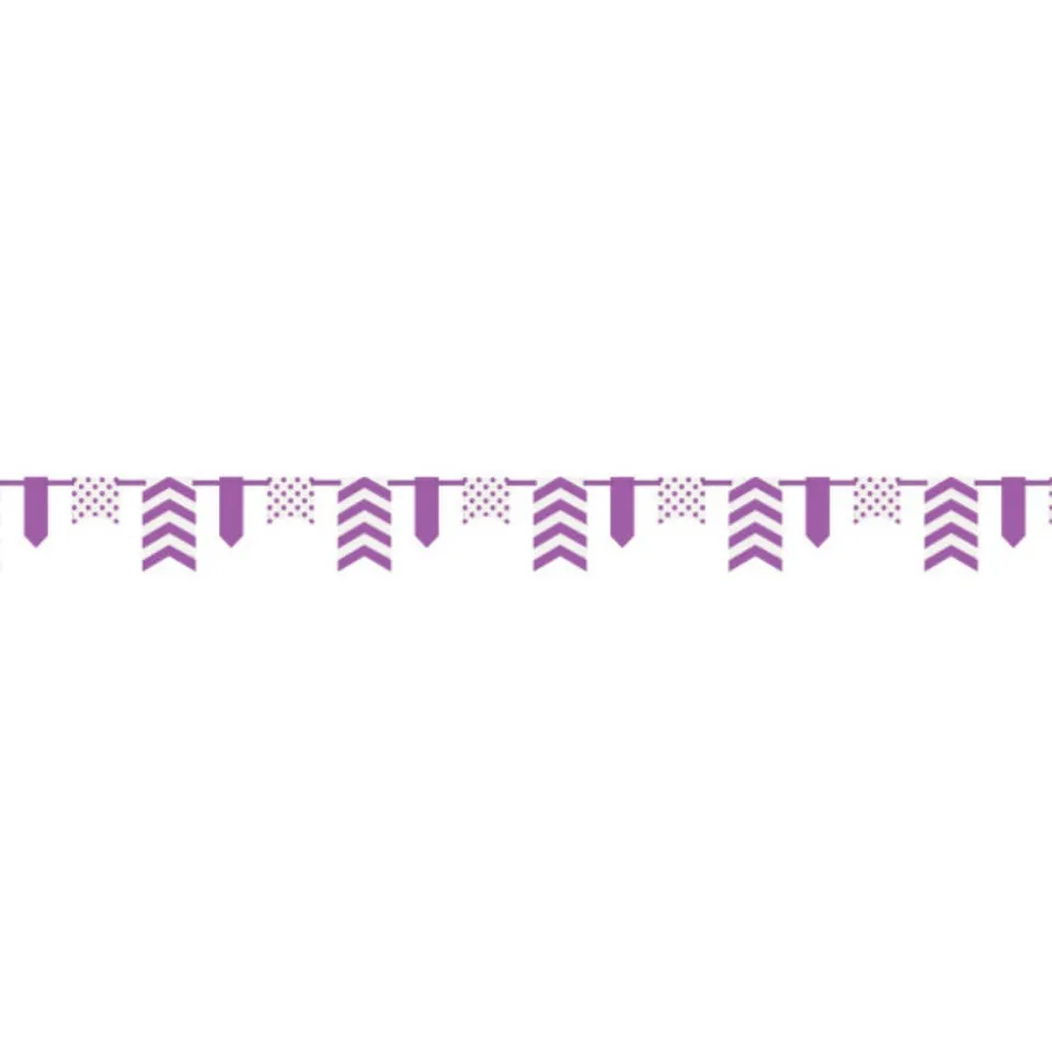 das-kost-mland-dots-stripes-banner-chevron-lila-deko image 1