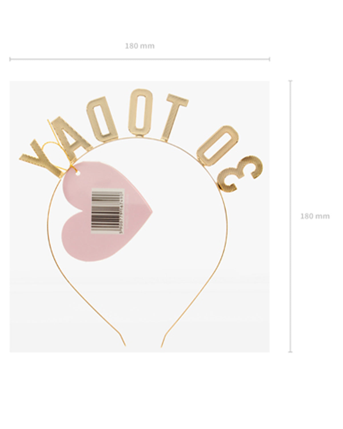 das-kost-mland-accessoires-haarreif-30-today-gold-30-geburtstag image 4