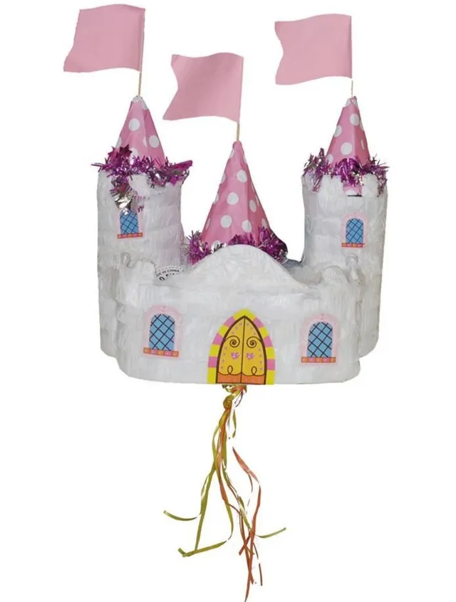 das-kost-mland-pinata-prinzessin-m-rchen-schloss-wei-rosa image 1