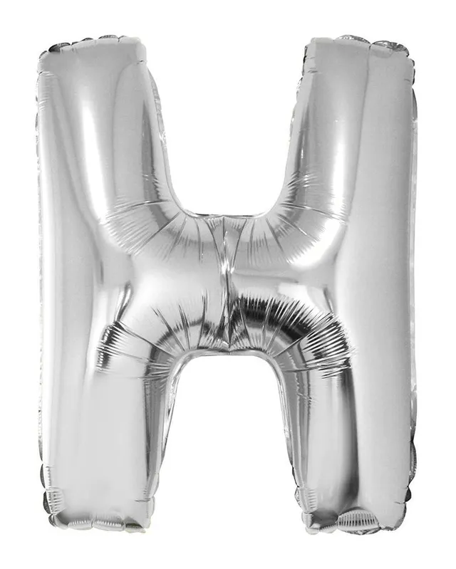 das-kost-mland-xxl-folienballon-buchstabe-h-100-cm-silber image 1