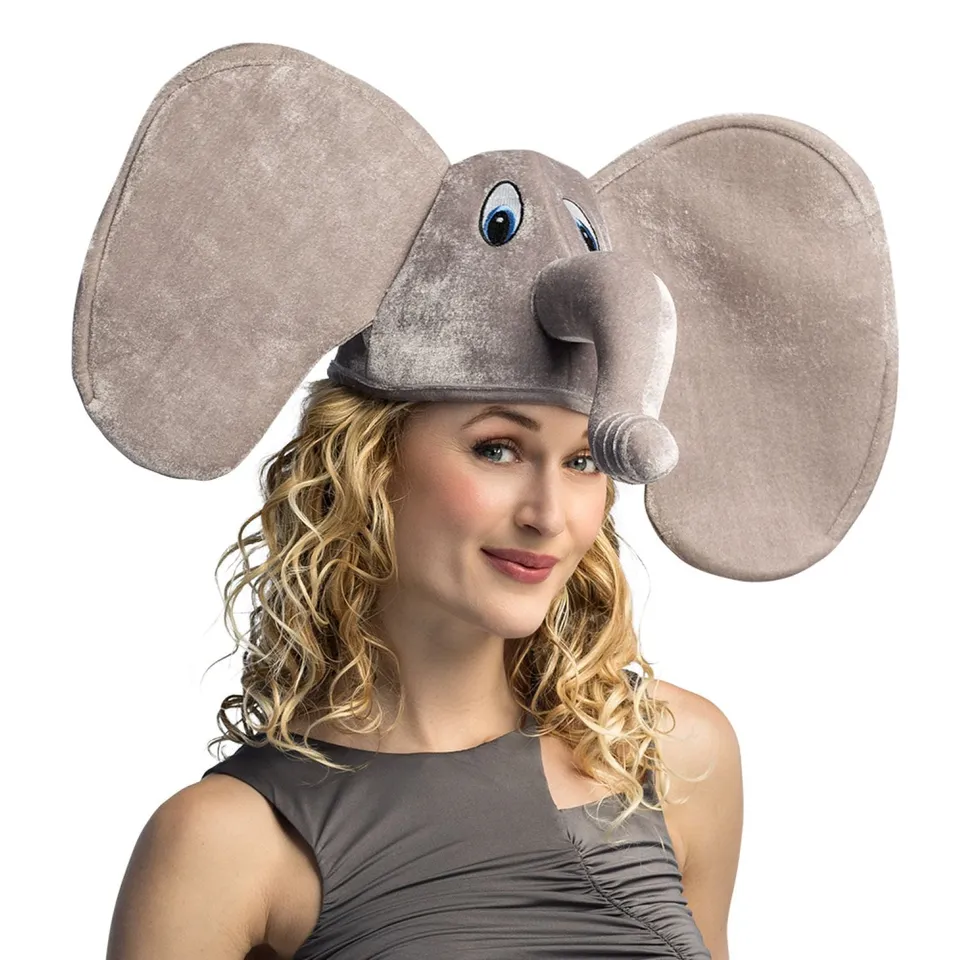 das-kost-mland-elefant-hut-grau-f-r-erwachsene image 1