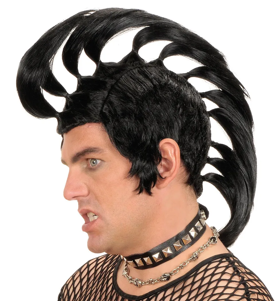 das-kost-mland-accessoires-punk-per-cke-mohikaner-k0813-schwarz image 1