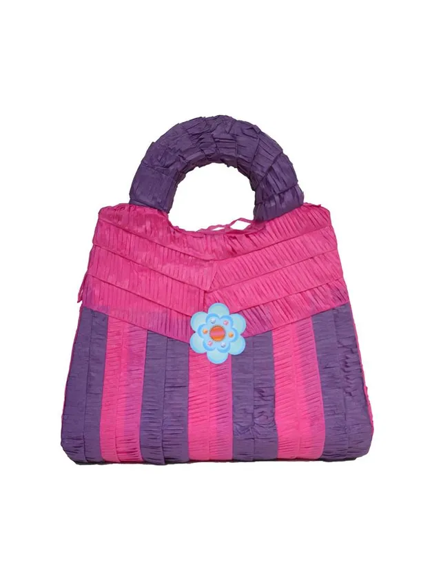 das-kost-mland-pinata-handtasche-pink-lila-zum-bef-llen image 1