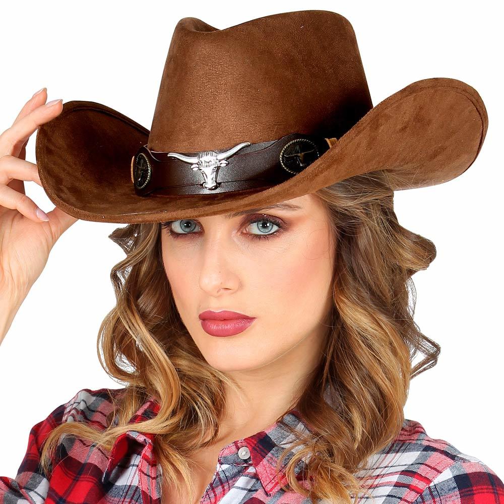 das-kost-mland-cowboy-hut-dallas-wildleder-look-braun image 4