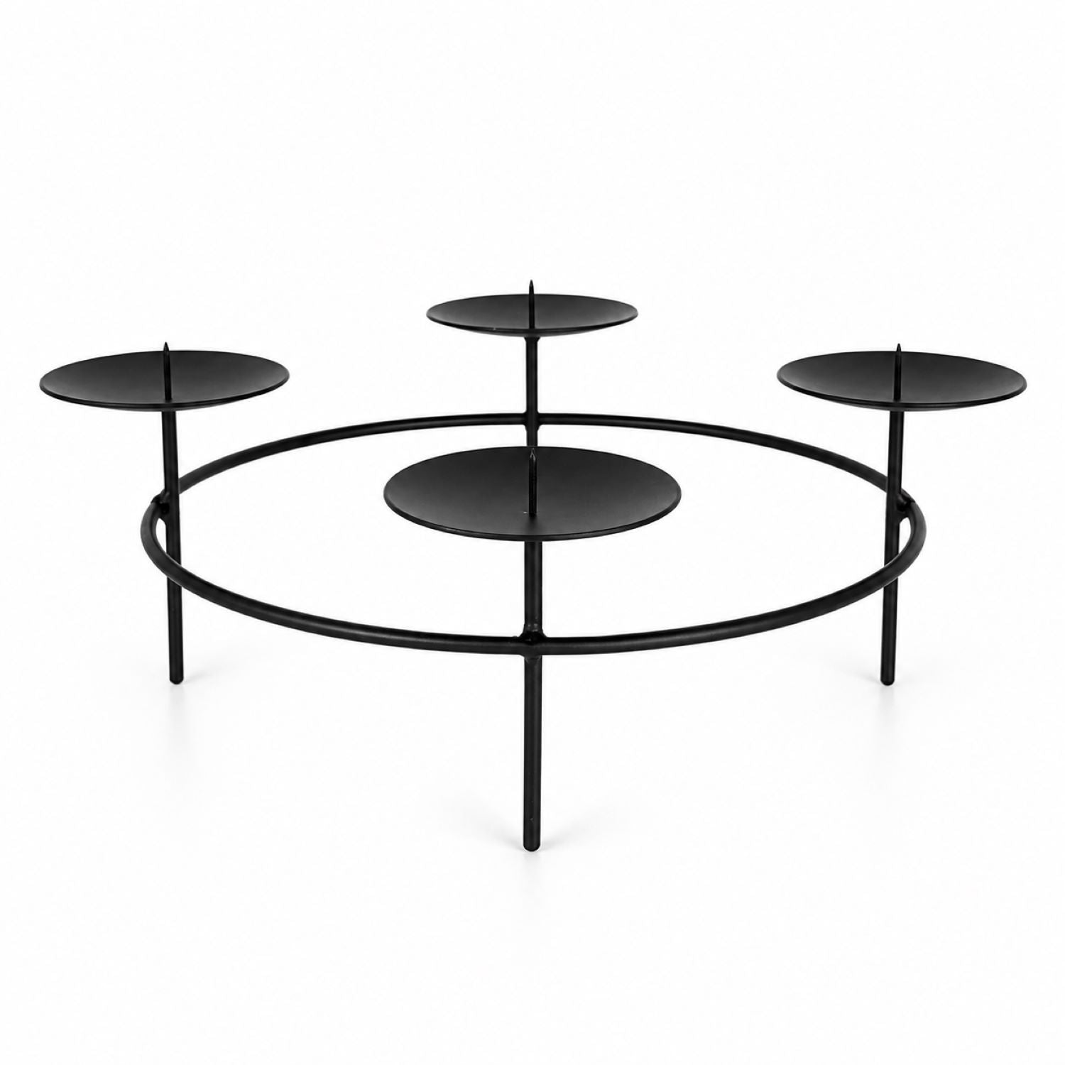 das-kost-mland-adventskranz-kerzenhalter-metall-schwarz-26cm image 3