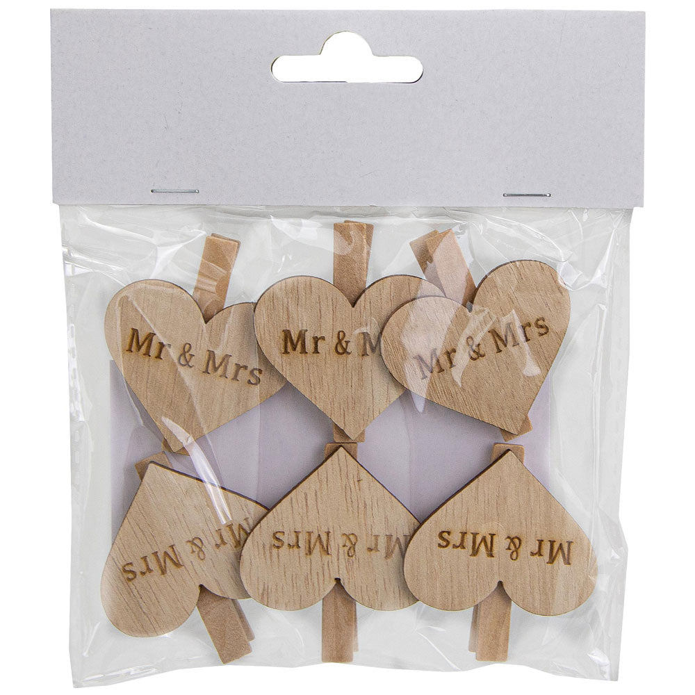 riffelmacher-dekoklammern-mr-mrs-4-5-cm-6-st-ck-holz image 2