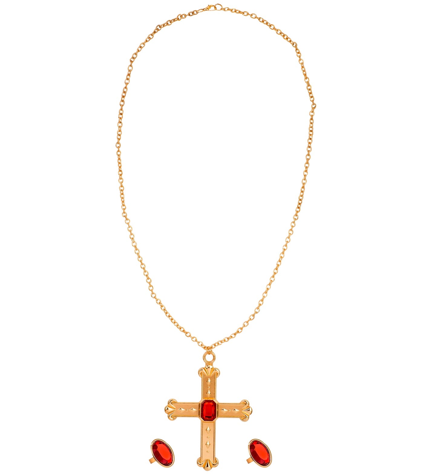 das-kost-mland-accessoires-kardinal-set-halskette-3-tlg-gold image 2