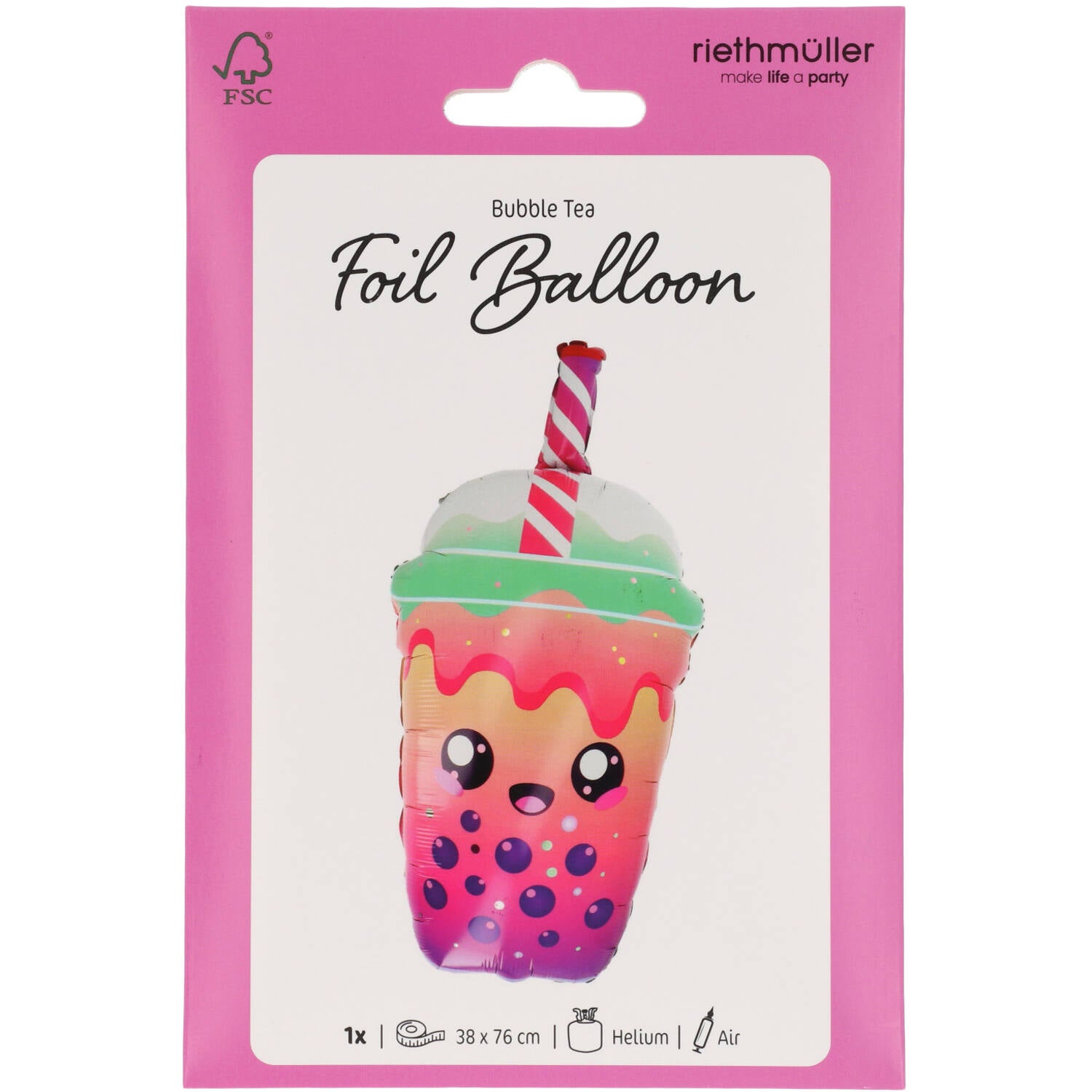 das-kost-mland-shape-folienballon-bubble-tea-38x76-cm image 2