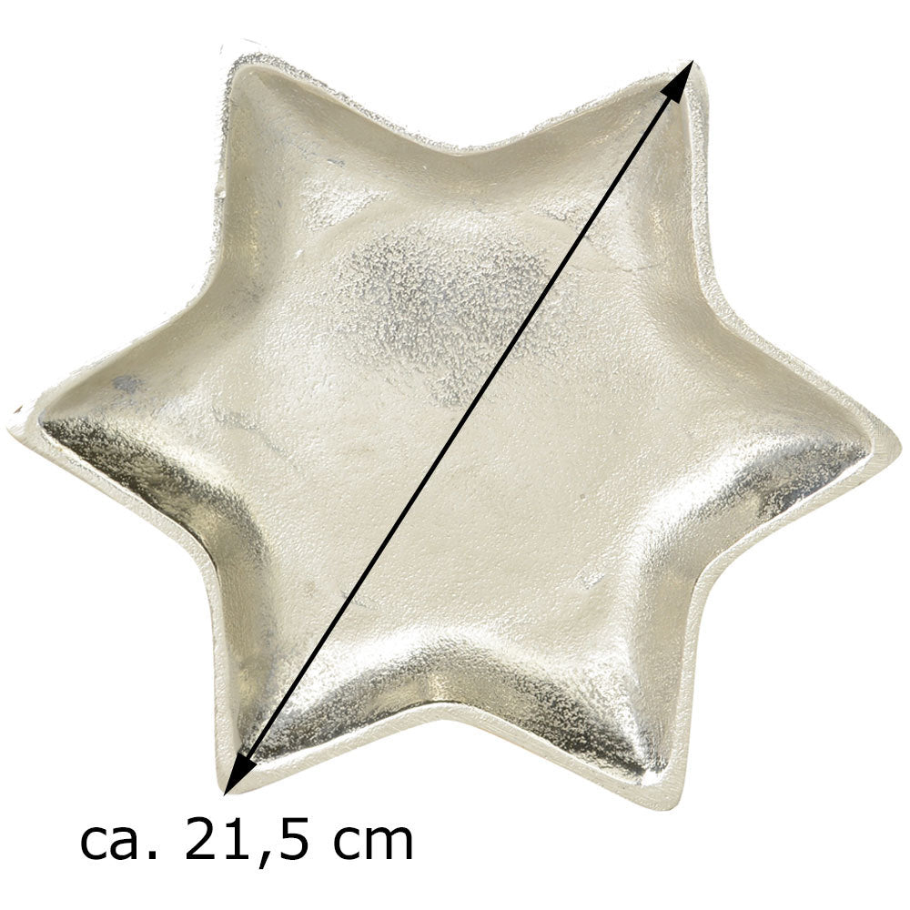 das-kost-mland-stern-dekoteller-silber-21-5-cm-70330-alu image 2