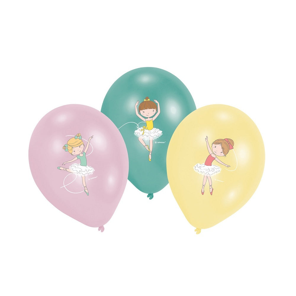 amscan-little-dancer-pappteller-22-8cm-ballerina-8-st-ck image 4