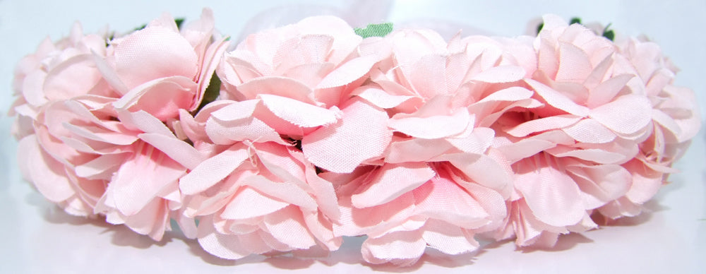 das-kost-mland-dekorationen-blumenkranz-rosen-haarkranz-rosa-textil image 3