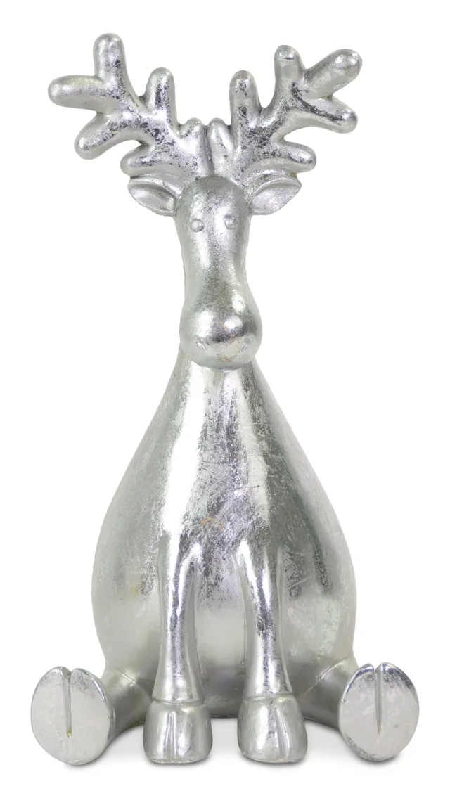 das-kost-mland-dekofigur-elch-harry-15x27-cm-silber-advent image 1